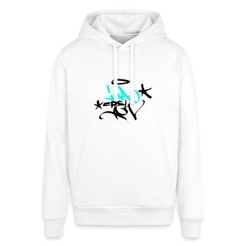 Graffiti Tag JGA Crew Angel 02 2C - Stanley/Stella Unisex Hoodie SOUNDER - Weiß - Vorne - Alina (178cm) & Michal (187cm)