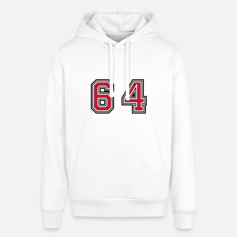64 Symbole numérique - Sweat à capuche SOUNDER Stanley/Stella Unisexe - blanc