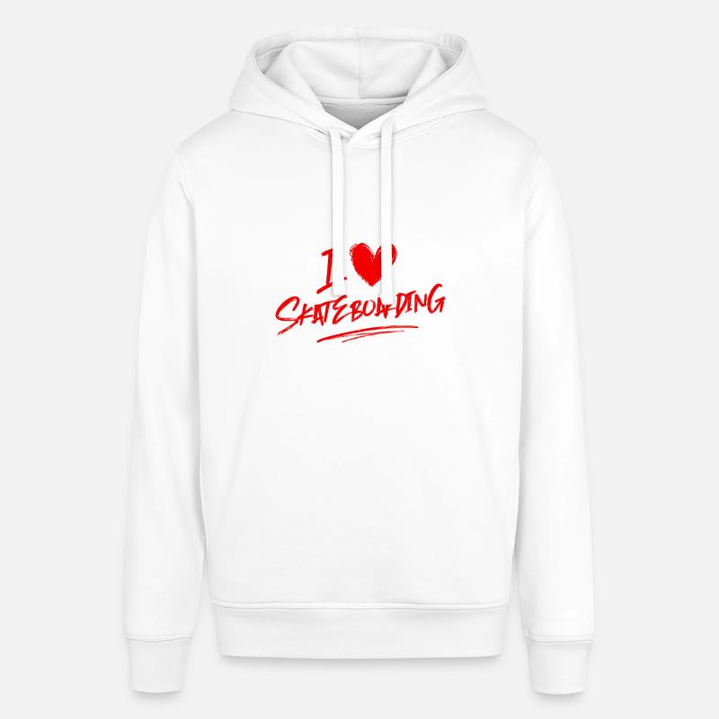 J’adore le skateboard - Sweat à capuche SOUNDER Stanley/Stella Unisexe - blanc