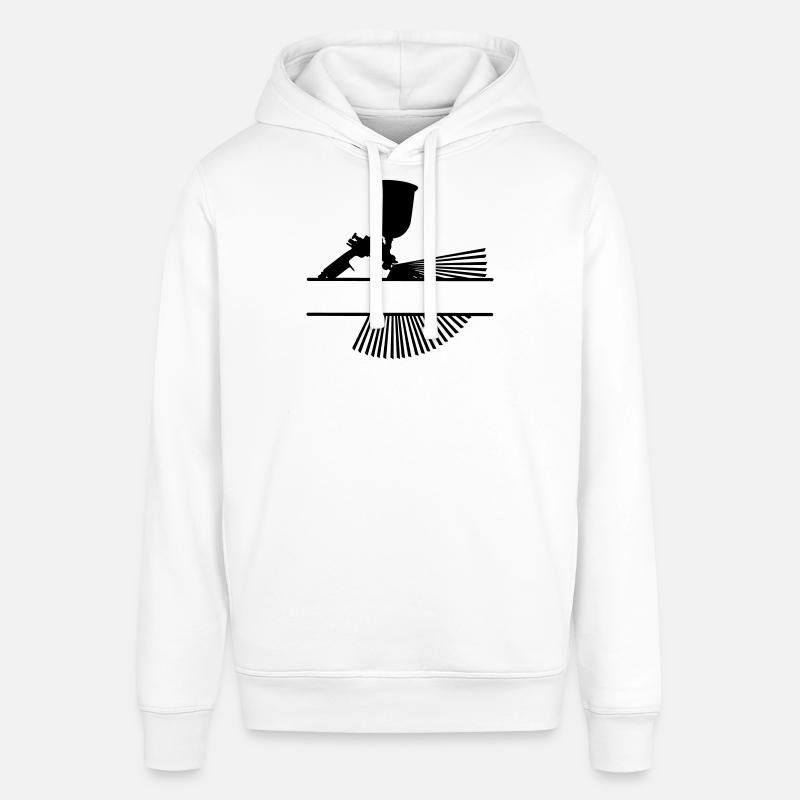 Pulvériser avec une bannière de texte - Sweat à capuche SOUNDER Stanley/Stella Unisexe - blanc