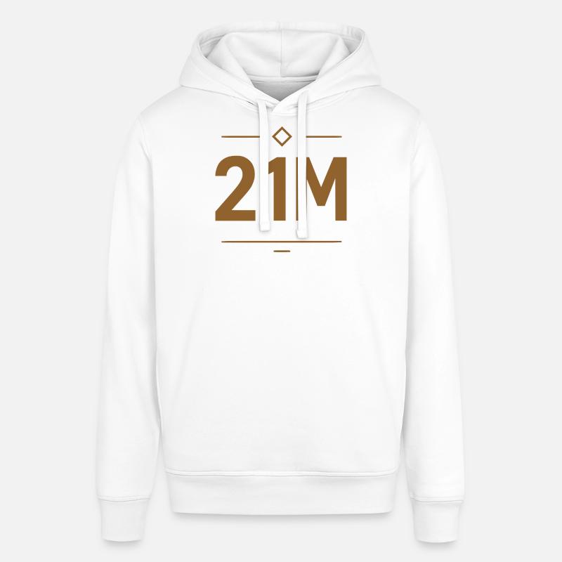 Conception de la limite Bitcoin 21M - Sweat à capuche SOUNDER Stanley/Stella Unisexe - blanc
