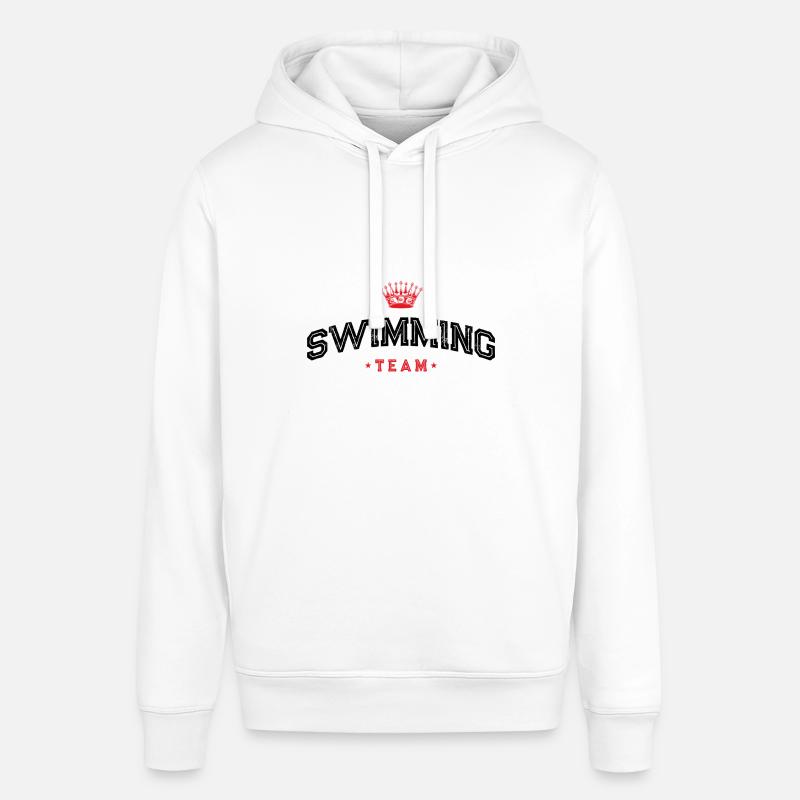 Équipe de natation - Sweat à capuche SOUNDER Stanley/Stella Unisexe - blanc