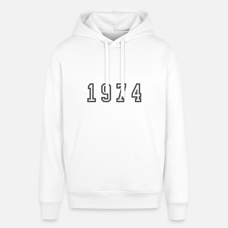 Numéro de l’année 1974 - Sweat à capuche SOUNDER Stanley/Stella Unisexe - blanc