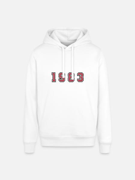 1983 year number - Stanley/Stella SOUNDER Unisex Hoodie - white