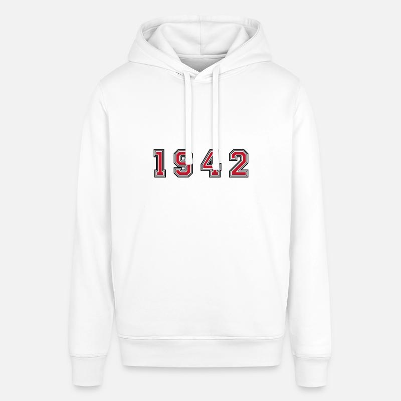 Numéro de l’année 1942 - Sweat à capuche SOUNDER Stanley/Stella Unisexe - blanc
