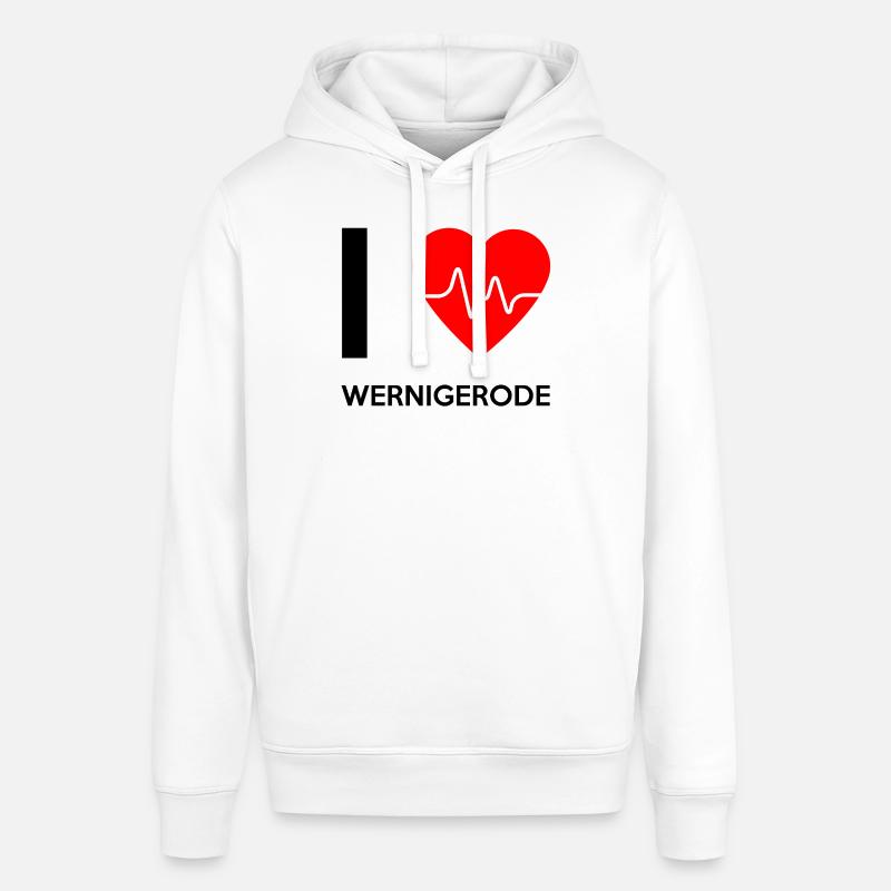 J'aime Wernigerode - I Love Wernigerode - Sweat à capuche SOUNDER Stanley/Stella Unisexe - blanc