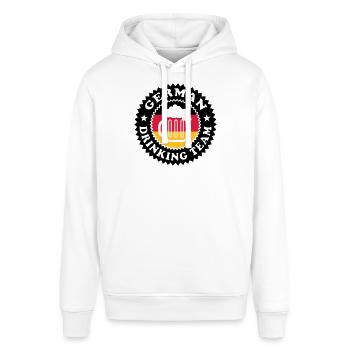 German Drinking Team 01 - Stanley/Stella Unisex Hoodie SOUNDER - Weiß - Vorne - Alina (178cm) & Michal (187cm)