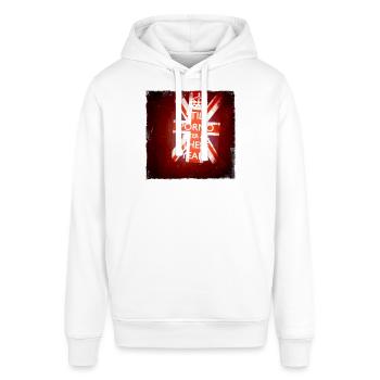 streetart london mrfahrenheit 06 eu - Stanley/Stella Unisex Hoodie SOUNDER - Weiß - Vorne - Alina (178cm) & Michal (187cm)
