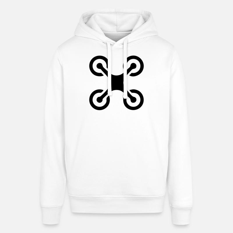 4x hélicoptère - Sweat à capuche SOUNDER Stanley/Stella Unisexe - blanc