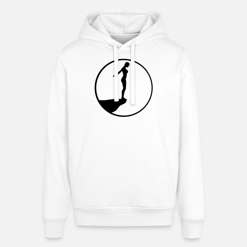 Création de Logo Cliff Diver - Sweat à capuche SOUNDER Stanley/Stella Unisexe - blanc