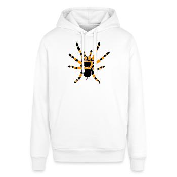 Orangefarbene Knie-Tarantel - Stanley/Stella Unisex Hoodie SOUNDER - Weiß - Vorne - Alina (178cm) & Michal (187cm)