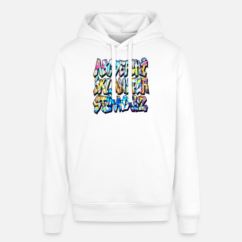 Alphabet graffiti - Sweat à capuche SOUNDER Stanley/Stella Unisexe - blanc