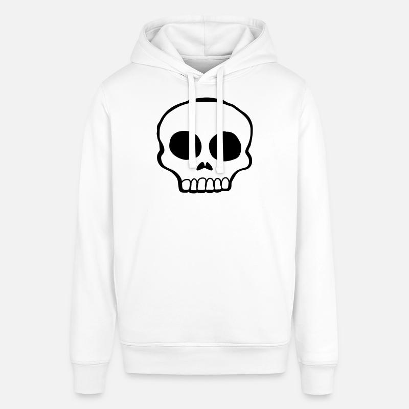 Design Skull Skeleton cool - Sweat à capuche SOUNDER Stanley/Stella Unisexe - blanc