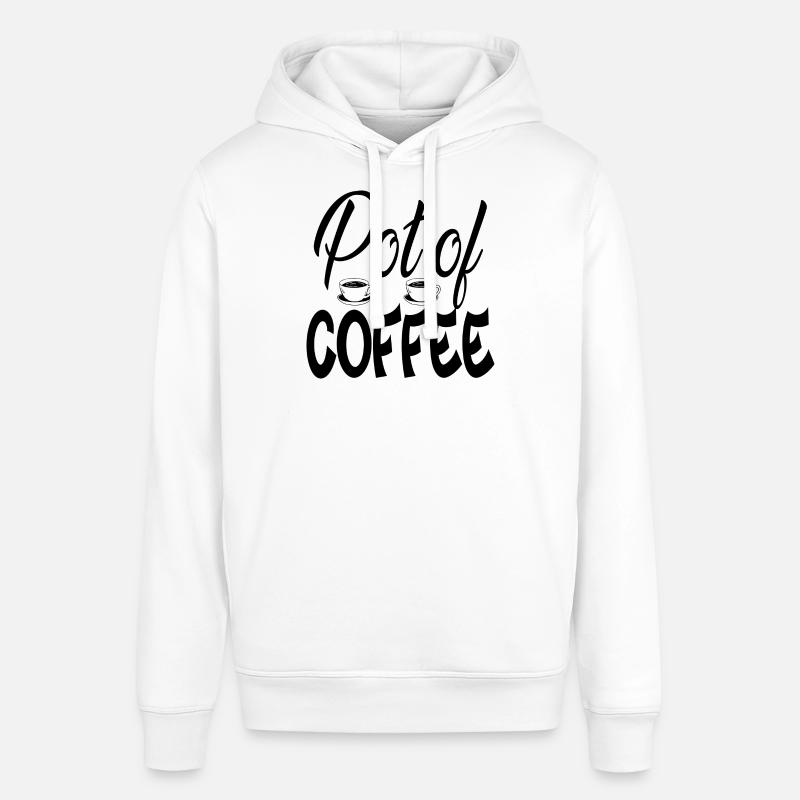 Pot de café - Sweat à capuche SOUNDER Stanley/Stella Unisexe - blanc