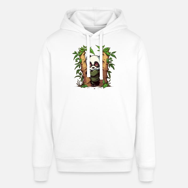 Ninja cache-cache - Sweat à capuche SOUNDER Stanley/Stella Unisexe - blanc