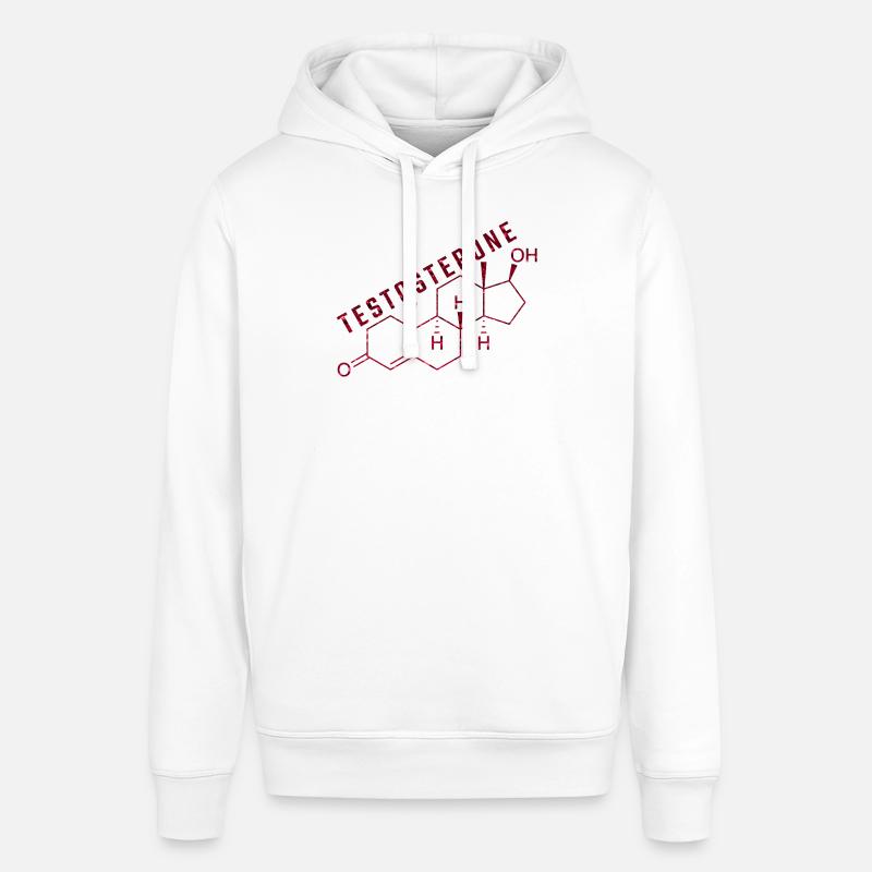 molécule de testostérone - Sweat à capuche SOUNDER Stanley/Stella Unisexe - blanc