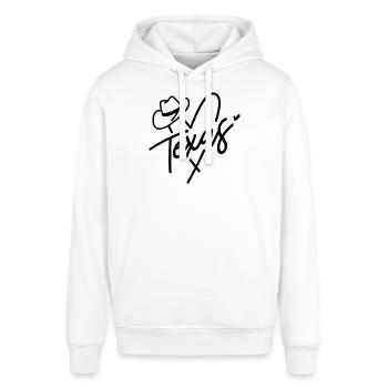 Texas Cowboy Herz Liebe - Stanley/Stella Unisex Hoodie SOUNDER - Weiß - Vorne - Alina (178cm) & Michal (187cm)