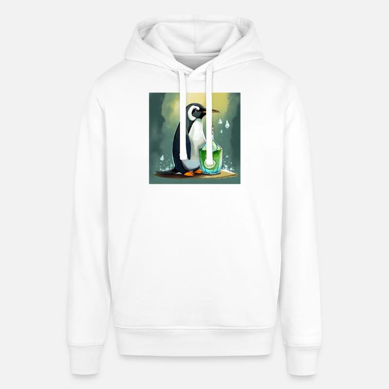 pingouin avec une bouteille de - Sweat à capuche SOUNDER Stanley/Stella Unisexe - blanc