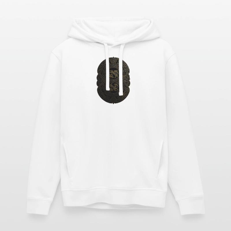 Mayan Black and Gold Monogram Stanley/Stella SOUNDER Unisex Hoodie