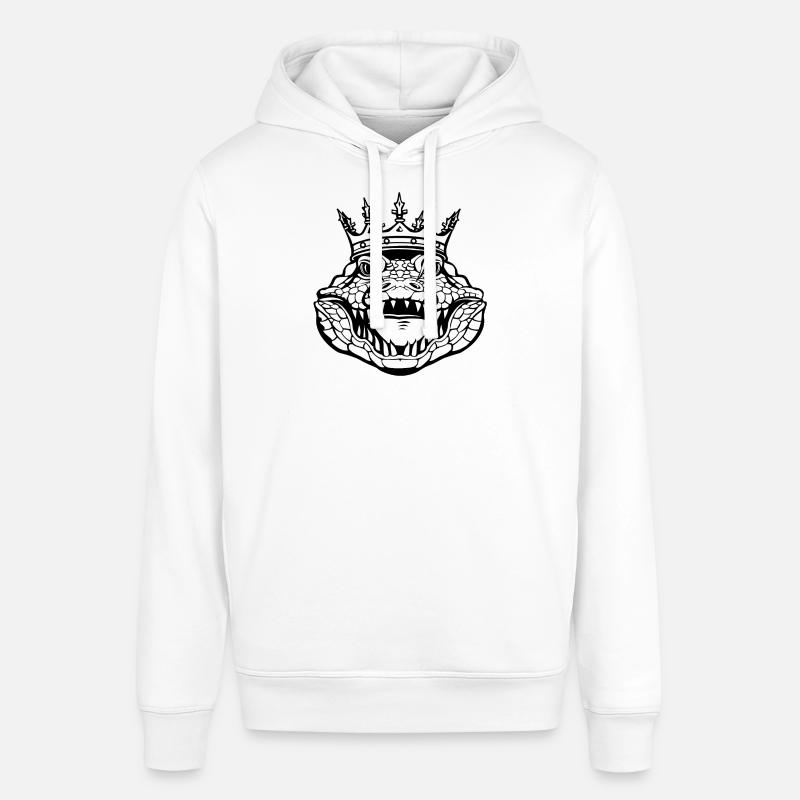 Illusion de crocodile majestueux - Sweat à capuche SOUNDER Stanley/Stella Unisexe - blanc