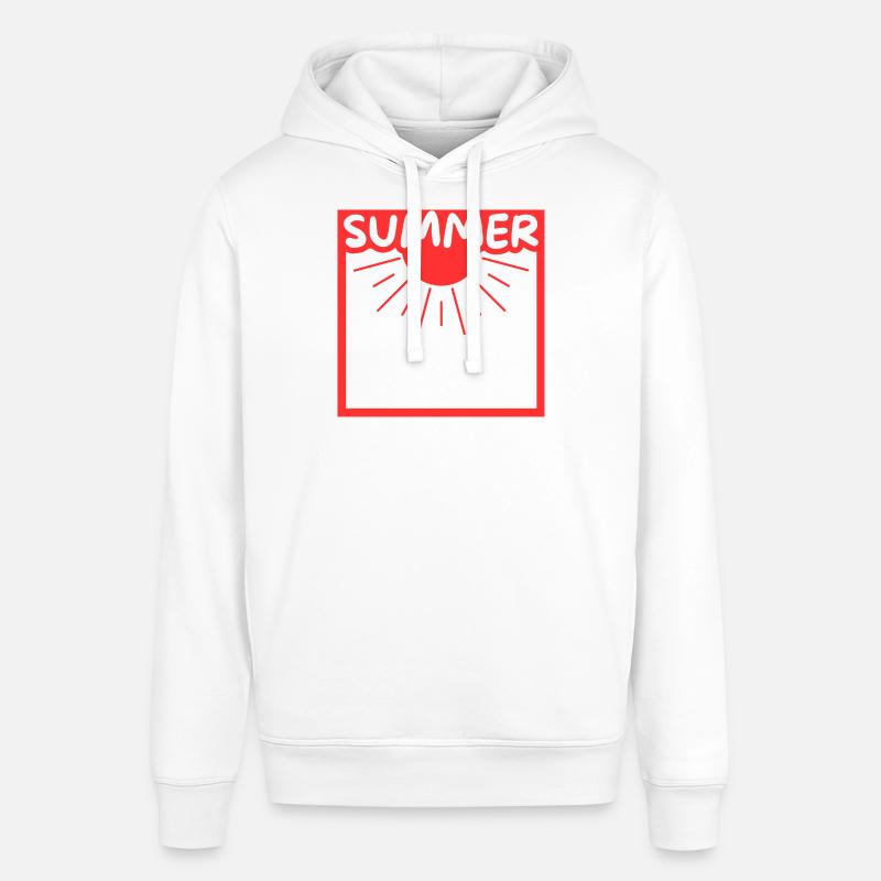 Soleil d'été dans un cadre - Sweat à capuche SOUNDER Stanley/Stella Unisexe - blanc