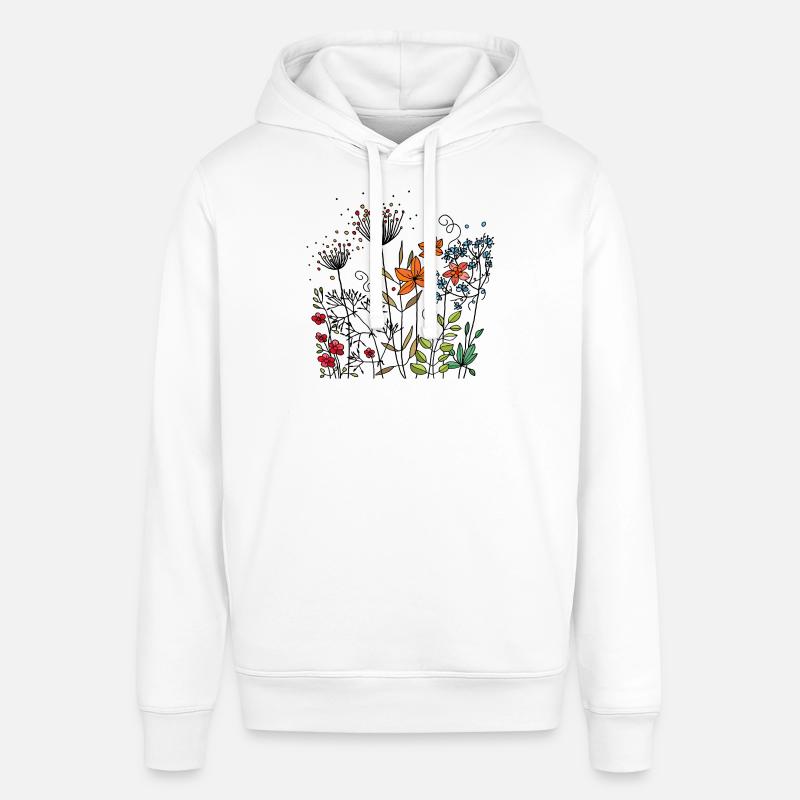 Fleur - Sweat à capuche SOUNDER Stanley/Stella Unisexe - blanc