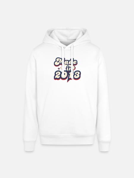 Made in 2013 retro - Stanley/Stella SOUNDER Unisex Hoodie - white