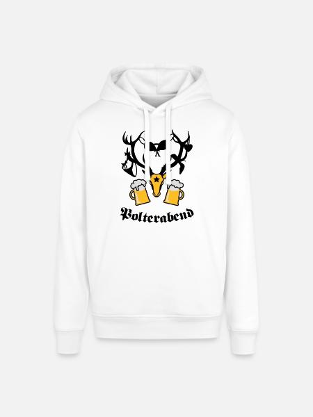 Hirsch Polterabend JGA Bier - Stanley/Stella SOUNDER Unisex Hoodie - white