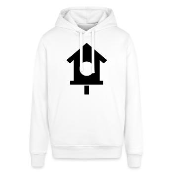 Vogelhaus - Stanley/Stella Unisex Hoodie SOUNDER - Weiß - Vorne - Alina (178cm) & Michal (187cm)