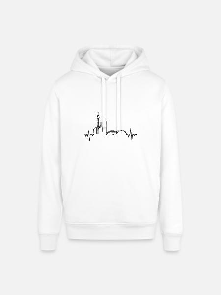Sydney Herzschlag - Stanley/Stella Unisex Hoodie SOUNDER - Weiß