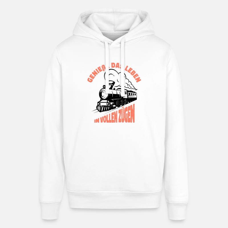 chemin de fer - Sweat à capuche SOUNDER Stanley/Stella Unisexe - blanc