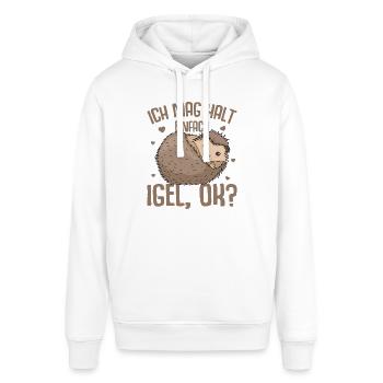 Igel - Stanley/Stella Unisex Hoodie SOUNDER - Weiß - Vorne - Alina (178cm) & Michal (187cm)