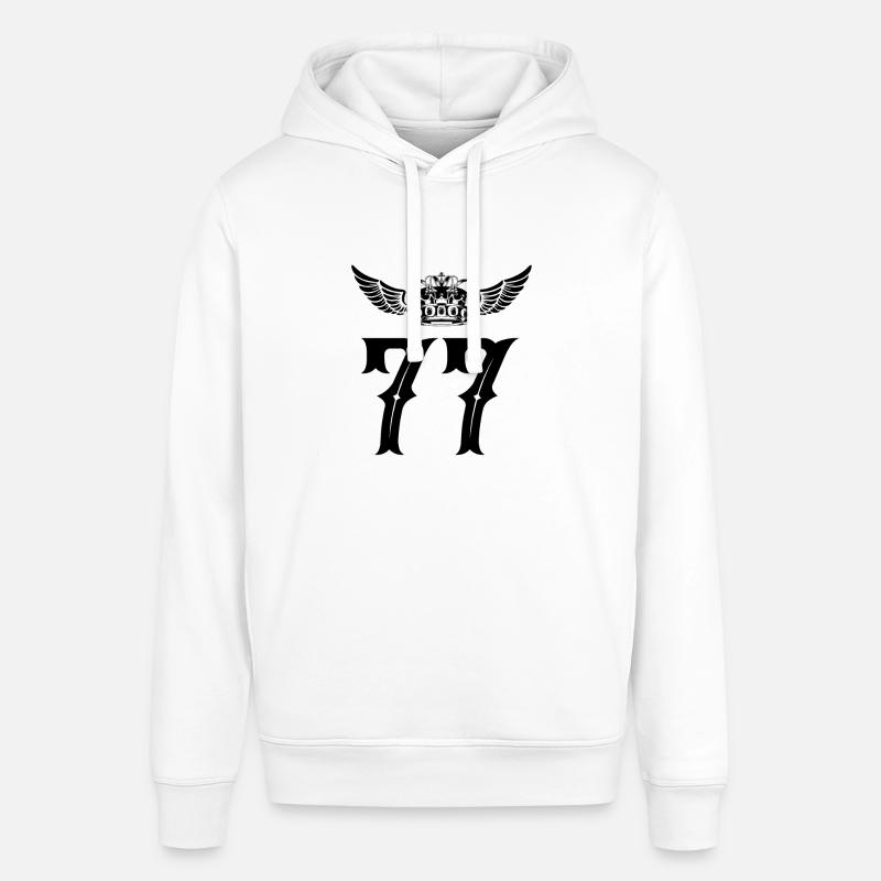 77 Couronne de numéros - Sweat à capuche SOUNDER Stanley/Stella Unisexe - blanc