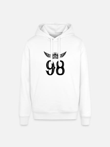 98 Couronne numérique - Sweat à capuche SOUNDER Stanley/Stella Unisexe - blanc