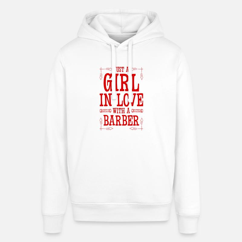 Fille amoureuse d’un coiffeur - Sweat à capuche SOUNDER Stanley/Stella Unisexe - blanc