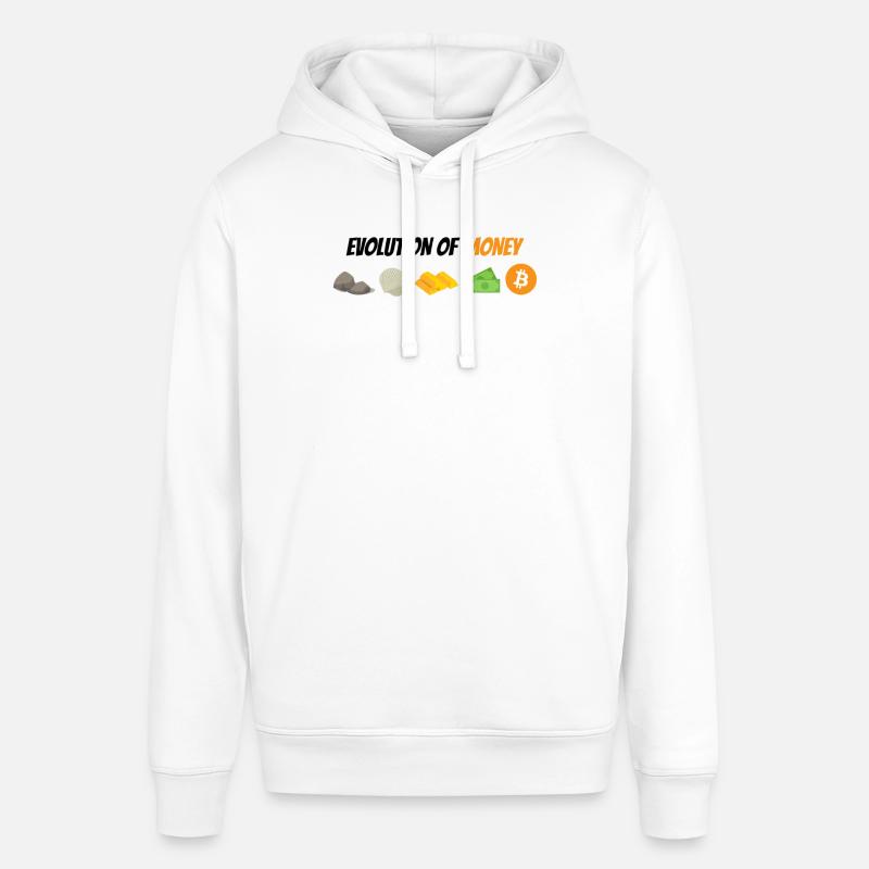 Évolution de l’argent - Sweat à capuche SOUNDER Stanley/Stella Unisexe - blanc