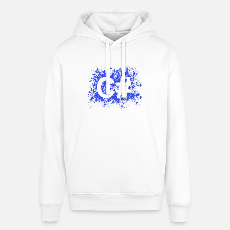 C # programmer software developer shirt - Stanley/Stella SOUNDER Unisex Hoodie - white