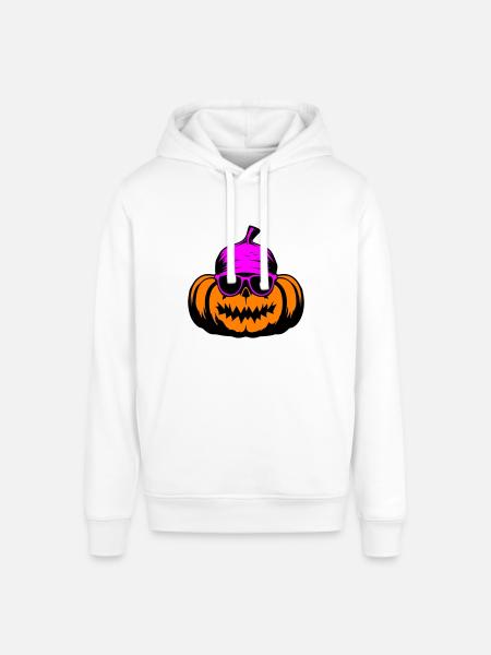 Pumpkin Halloween Cool - Stanley/Stella SOUNDER Unisex Hoodie - white