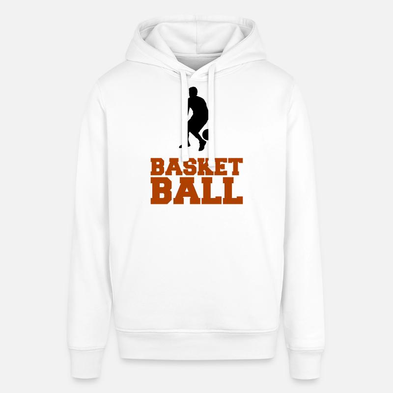 basket-ball - Sweat à capuche SOUNDER Stanley/Stella Unisexe - blanc