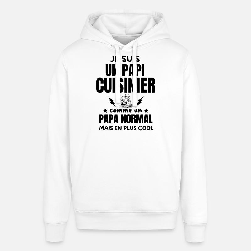 PAPI CUIISNIER - Sweat à capuche SOUNDER Stanley/Stella Unisexe - blanc