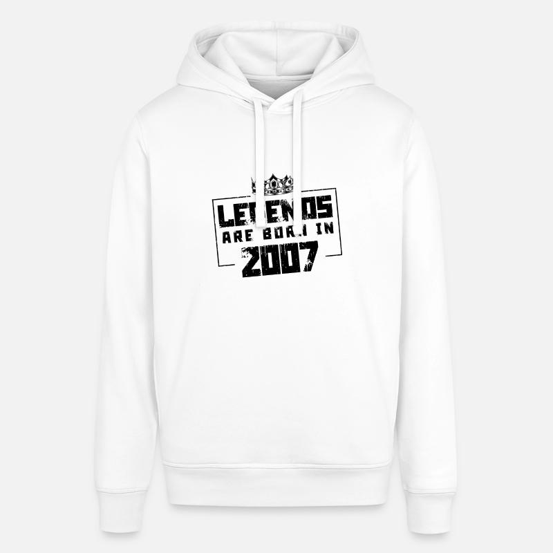 2007 Légendes nées en - Sweat à capuche SOUNDER Stanley/Stella Unisexe - blanc