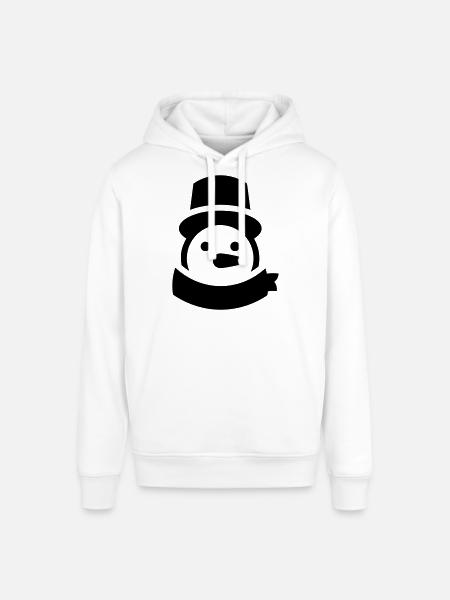 snowman head - Stanley/Stella SOUNDER Unisex Hoodie - white