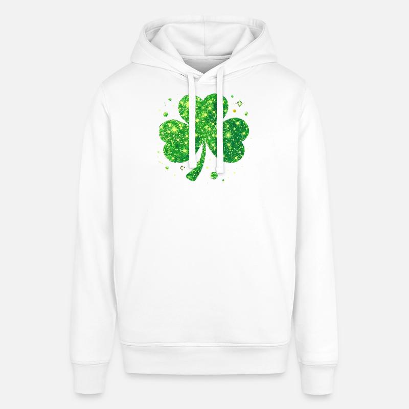 Fête de la Saint-Patrick Trèfle Lucky - Sweat à capuche SOUNDER Stanley/Stella Unisexe - blanc