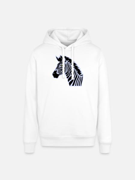 zebra - Stanley/Stella SOUNDER Unisex Hoodie - white