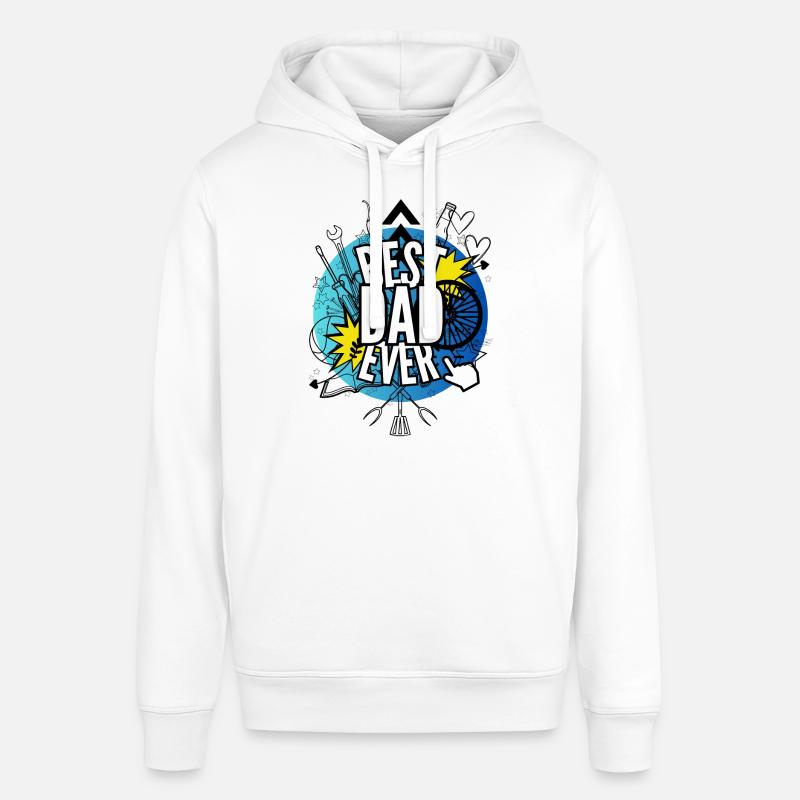 best dad ever - Sweat à capuche SOUNDER Stanley/Stella Unisexe - blanc