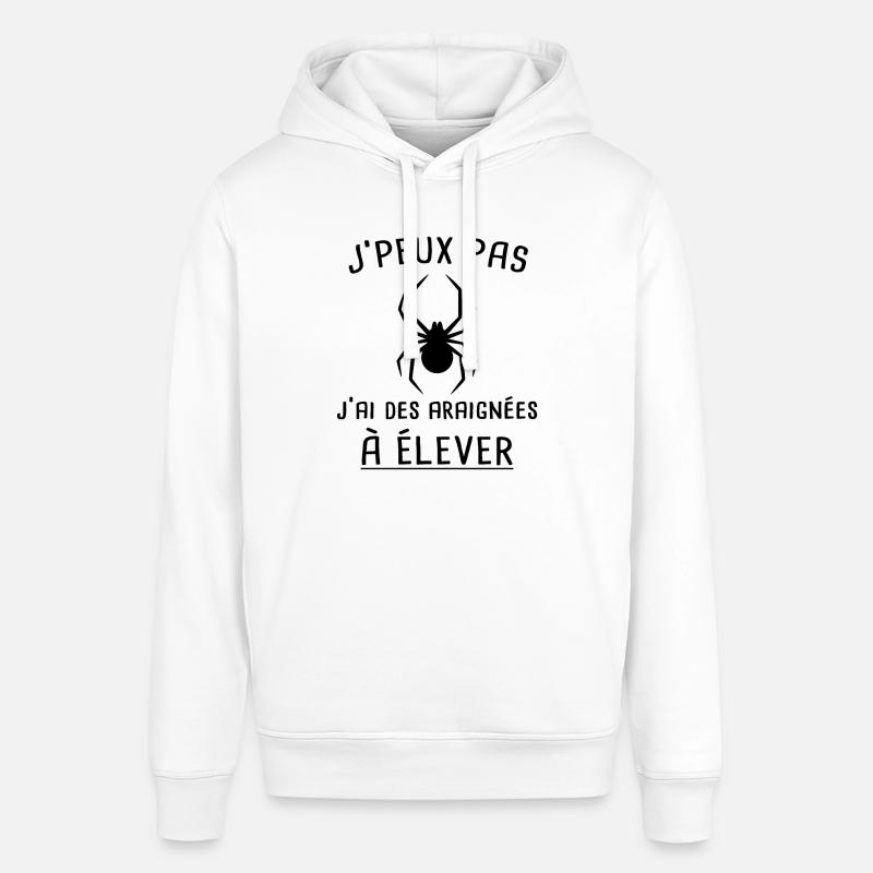 J'peux pas araignées cadeau drôle araignée élevage - Sweat à capuche SOUNDER Stanley/Stella Unisexe - blanc