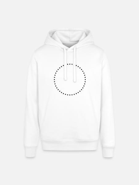 Star Circle Geometry - Stanley/Stella SOUNDER Unisex Hoodie - white