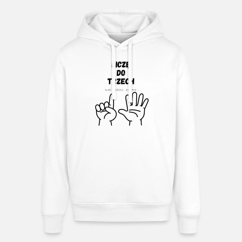 Je compte jusqu’à trois - Sweat à capuche SOUNDER Stanley/Stella Unisexe - blanc