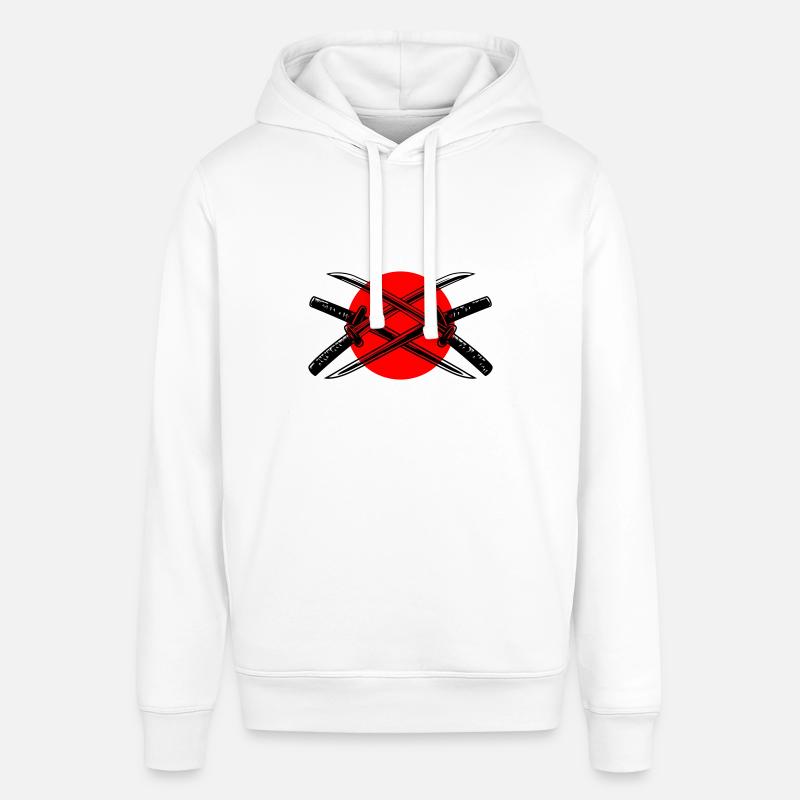 Élément d’épée de samouraï - Sweat à capuche SOUNDER Stanley/Stella Unisexe - blanc