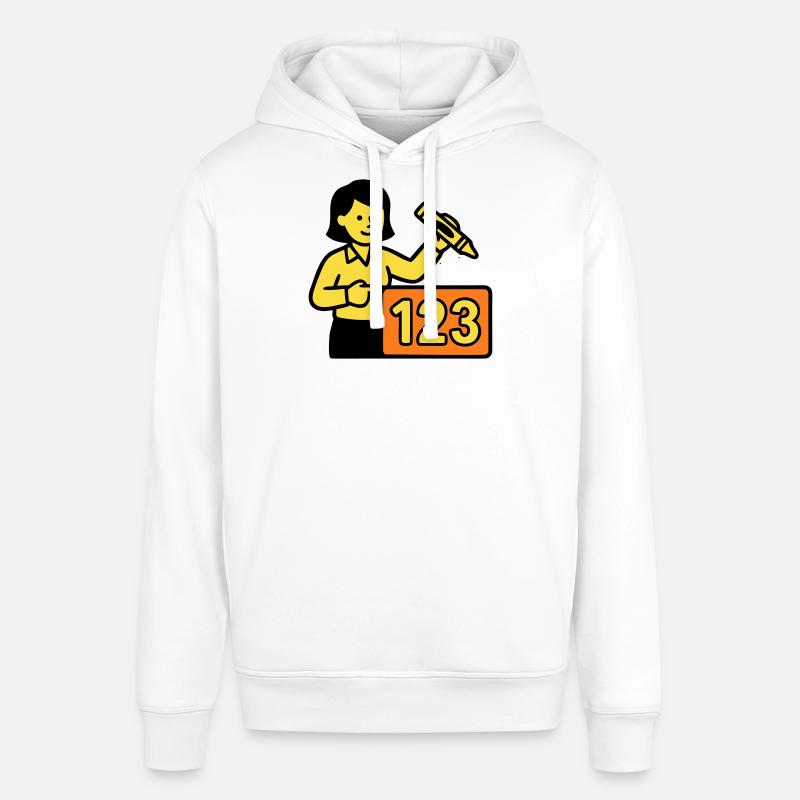 Enseignant Math 123 School - Sweat à capuche SOUNDER Stanley/Stella Unisexe - blanc